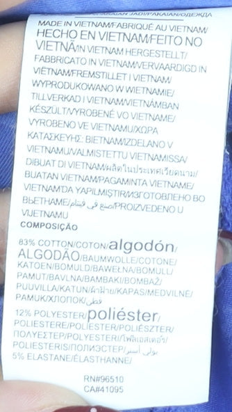 Under Armour Men's Blue Striped Polo Shirt M