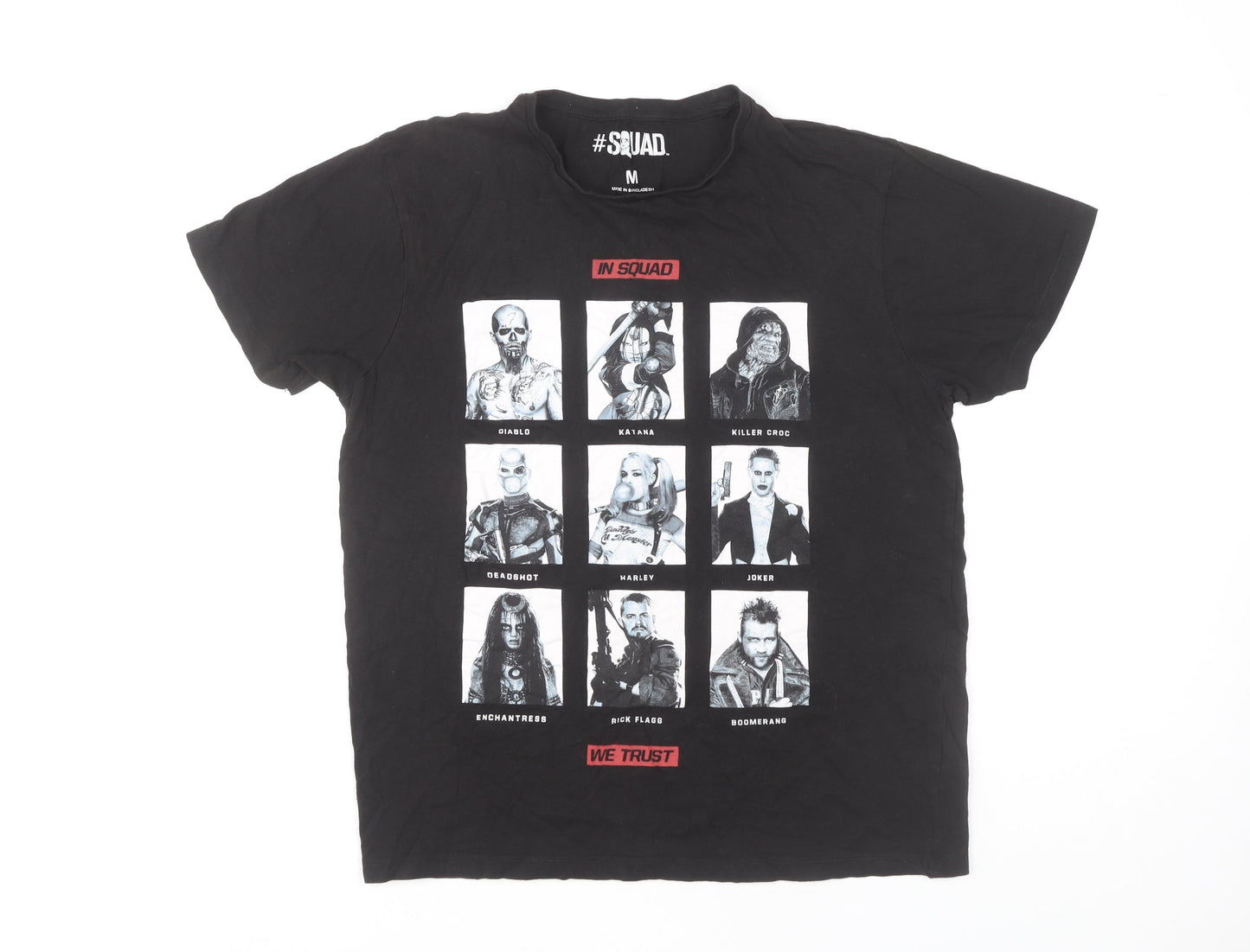 Squad Men's Black M Graphic T-Shirt DC Comics