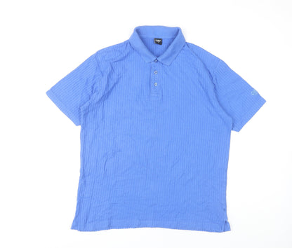 Cotton Traders Blue Men's Polo Shirt Medium