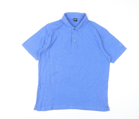 Cotton Traders Blue Men's Polo Shirt Medium