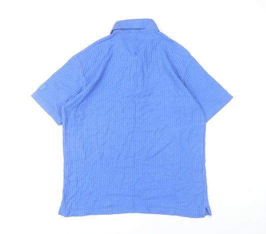 Cotton Traders Blue Men's Polo Shirt Medium