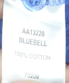 Cotton Traders Blue Men's Polo Shirt Medium