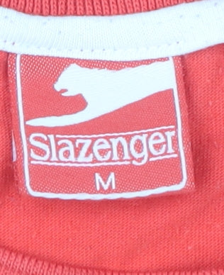 Slazenger Men's Red Medium Crew Neck T-Shirt
