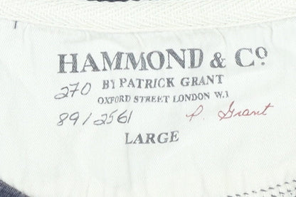 Hammond & Co. Men's Blue Striped T-Shirt, Size L