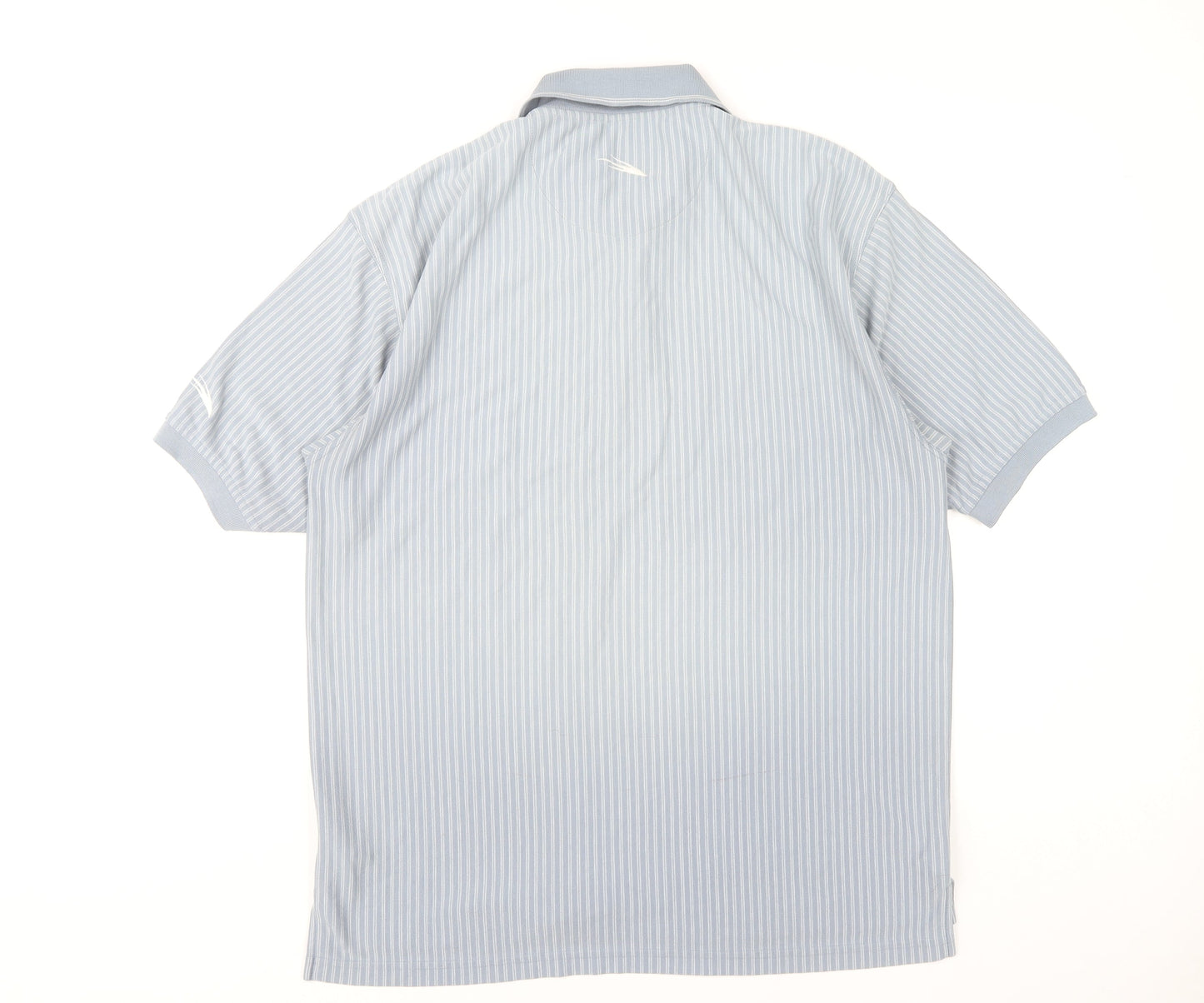 Donnay Men's Blue XL Striped Golf Polo Shirt