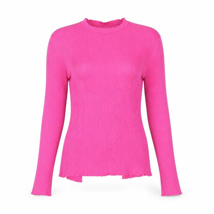 Womens UK Size L Misspap Pink Basic Blouse