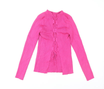 Womens UK Size L Misspap Pink Basic Blouse