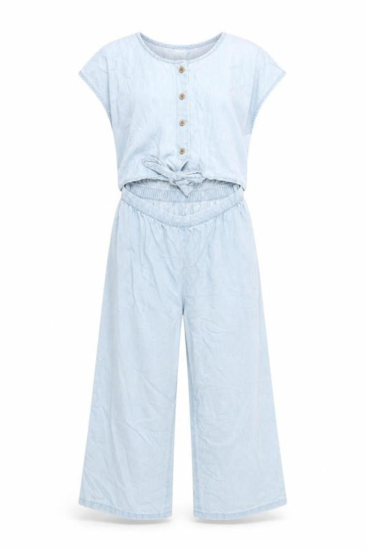 Next Girls Blue Jumpsuit, 9 Years, Casual Style, Elastic Waist