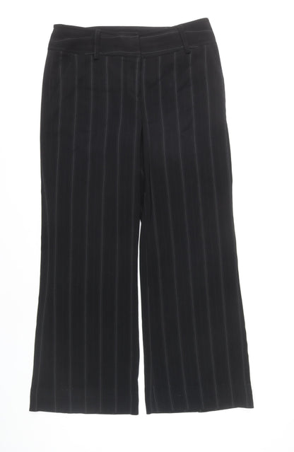 Womens UK Size 14 NEXT Regular Fit Dress Pants Black Trousers