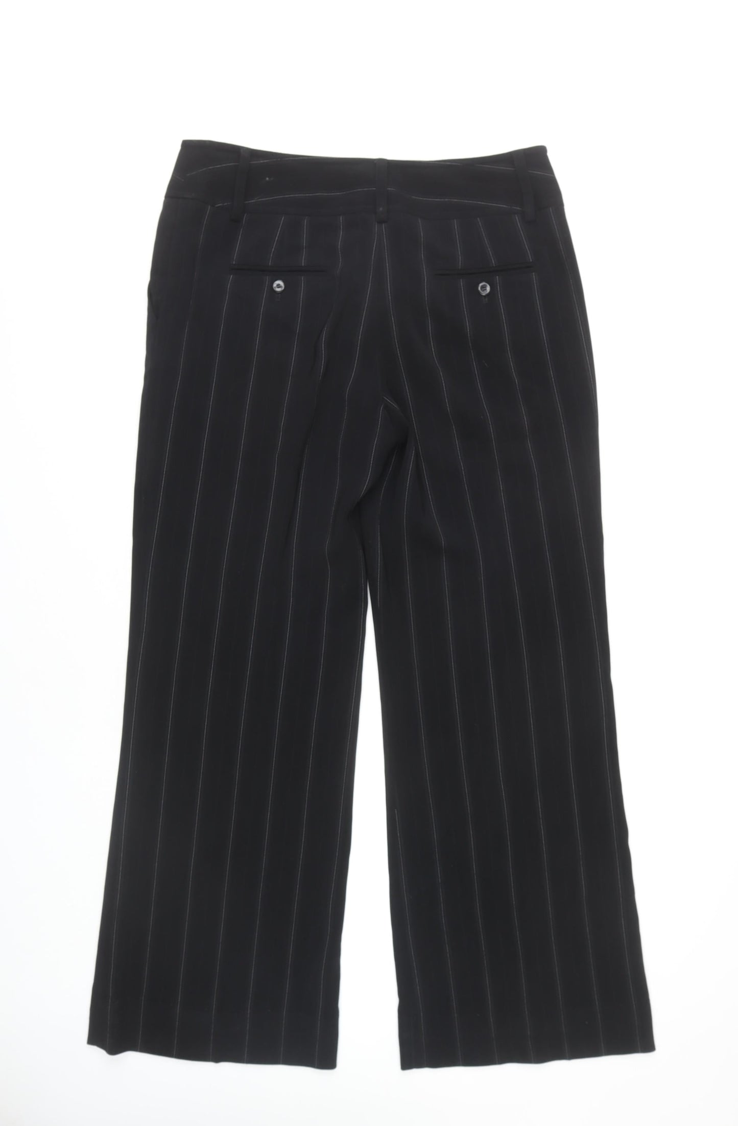 Womens UK Size 14 NEXT Regular Fit Dress Pants Black Trousers