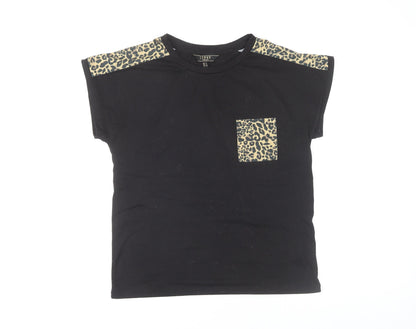 Womens UK Size 8 Lipsy Black  T-Shirt