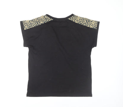 Womens UK Size 8 Lipsy Black  T-Shirt