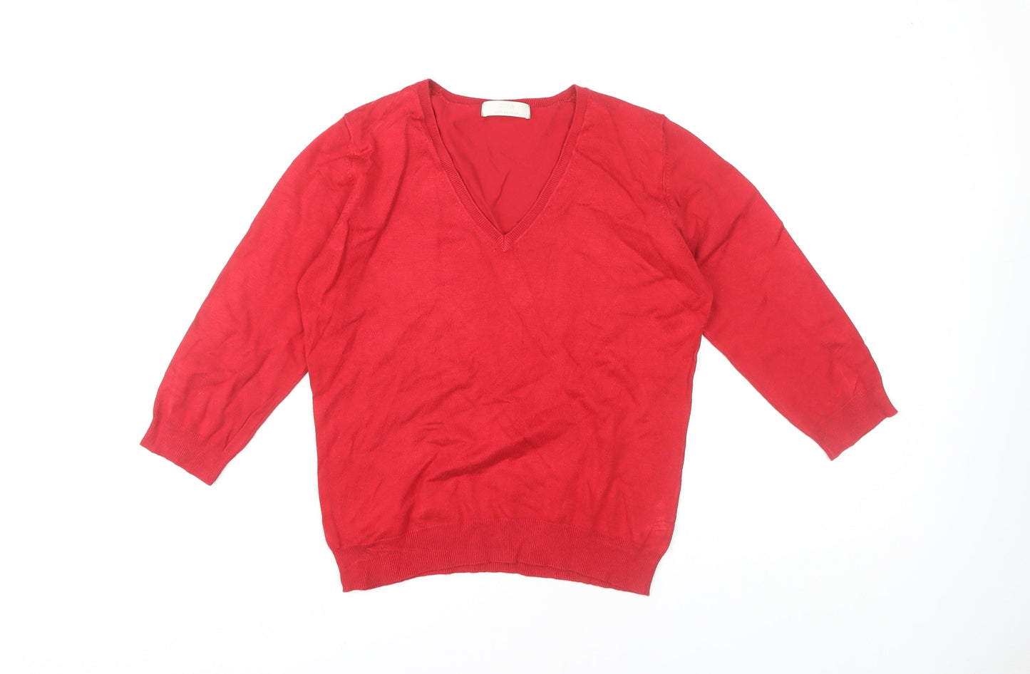 Womens UK Size 16 Marks and Spencer Red Pullover Jumper