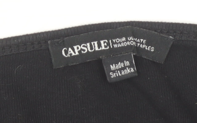 Capsule Black Camisole Tank Top, Women Size 24, Plus
