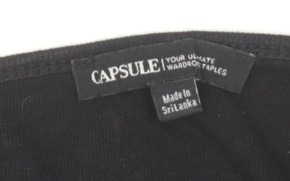 Capsule Black Camisole Tank Top, Women Size 24, Plus