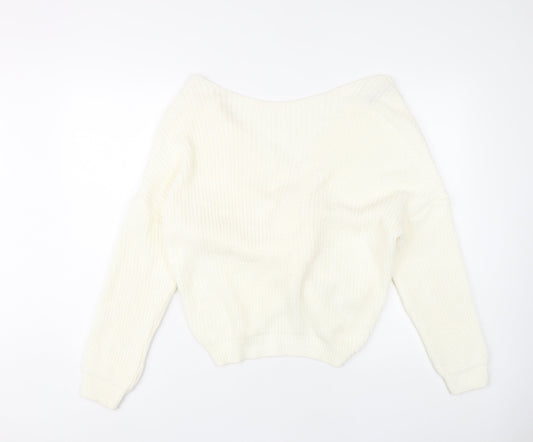Womens UK Size XL PRETTYLITTLETHING Ivory Pullover Jumper