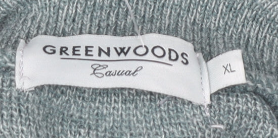 Greenwoods Men's Grey Full Zip Jumper XL