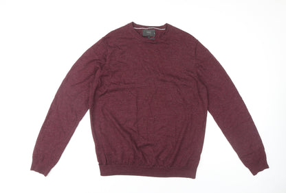 Marks and Spencer Men’s XL Red Wool Pullover Jumper