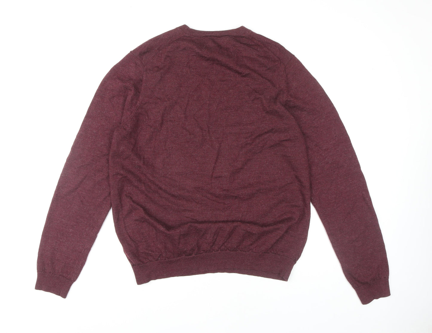 Marks and Spencer Men’s XL Red Wool Pullover Jumper