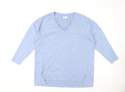 JD Williams Women’s Blue V-Neck Pullover Jumper Size 20