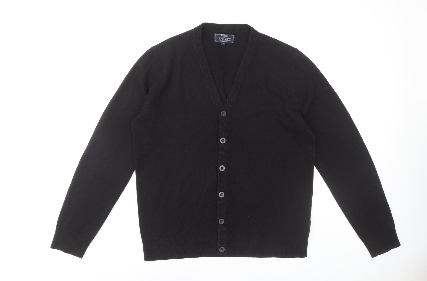 Atlantic Bay Men's Black M Cardigan Button Knit
