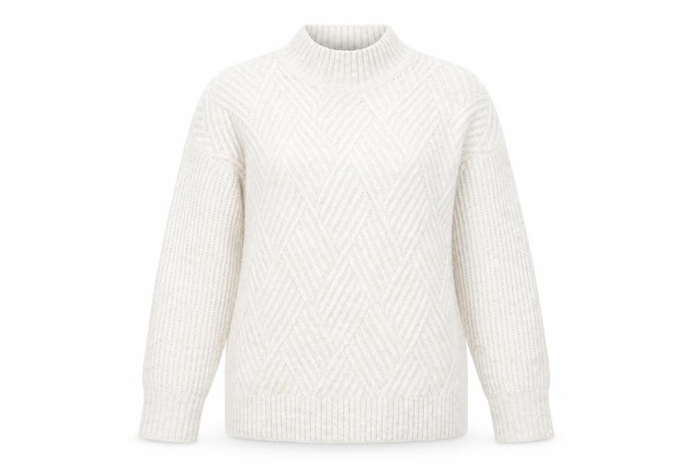 Womens UK Size 10 M&Co Ivory Pullover Jumper