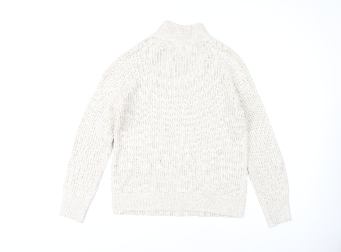 Womens UK Size 10 M&Co Ivory Pullover Jumper