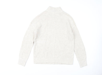 Womens UK Size 10 M&Co Ivory Pullover Jumper