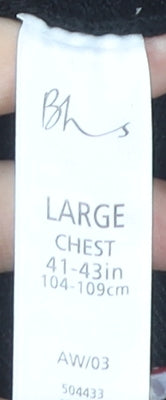 BHS Men's Black Large Pullover Jumper