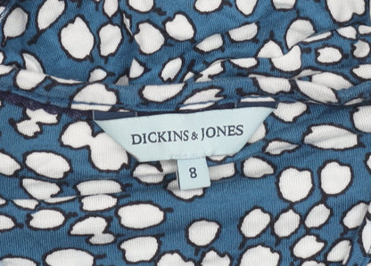 Dickins & Jones Women's Blue Dress Size 8 Long Sleeve