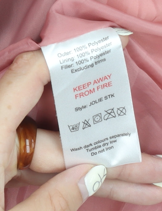 Womens UK Size 10 Betty Kay Pink Puffer Jacket