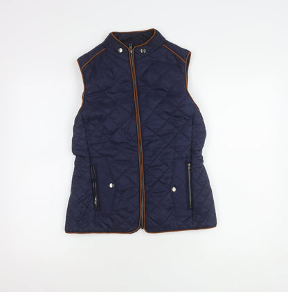 Jack In The Bag Women's Blue Quilted Waistcoat Size 10