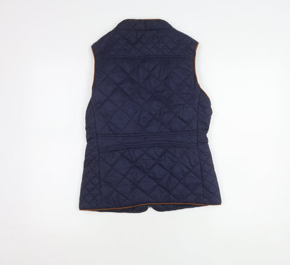 Jack In The Bag Women's Blue Quilted Waistcoat Size 10
