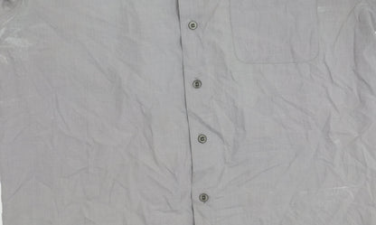 J. Cavelli Men's Grey Long Sleeve Button-Up Shirt M