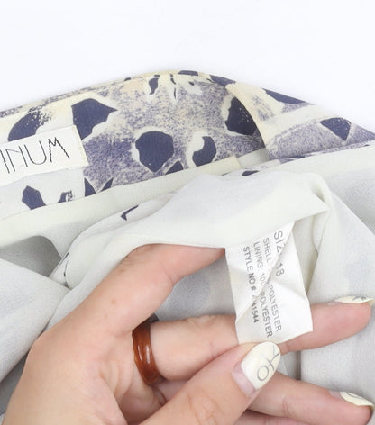 Platinum Women's Multicoloured Geometric Skirt Size 18