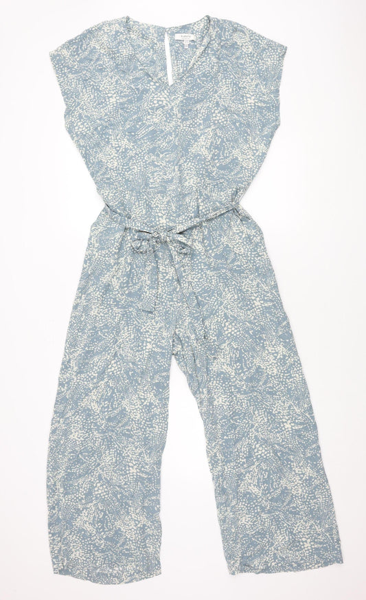 b.young Blue Women’s Jumpsuit UK 10 Geo Wide-Leg