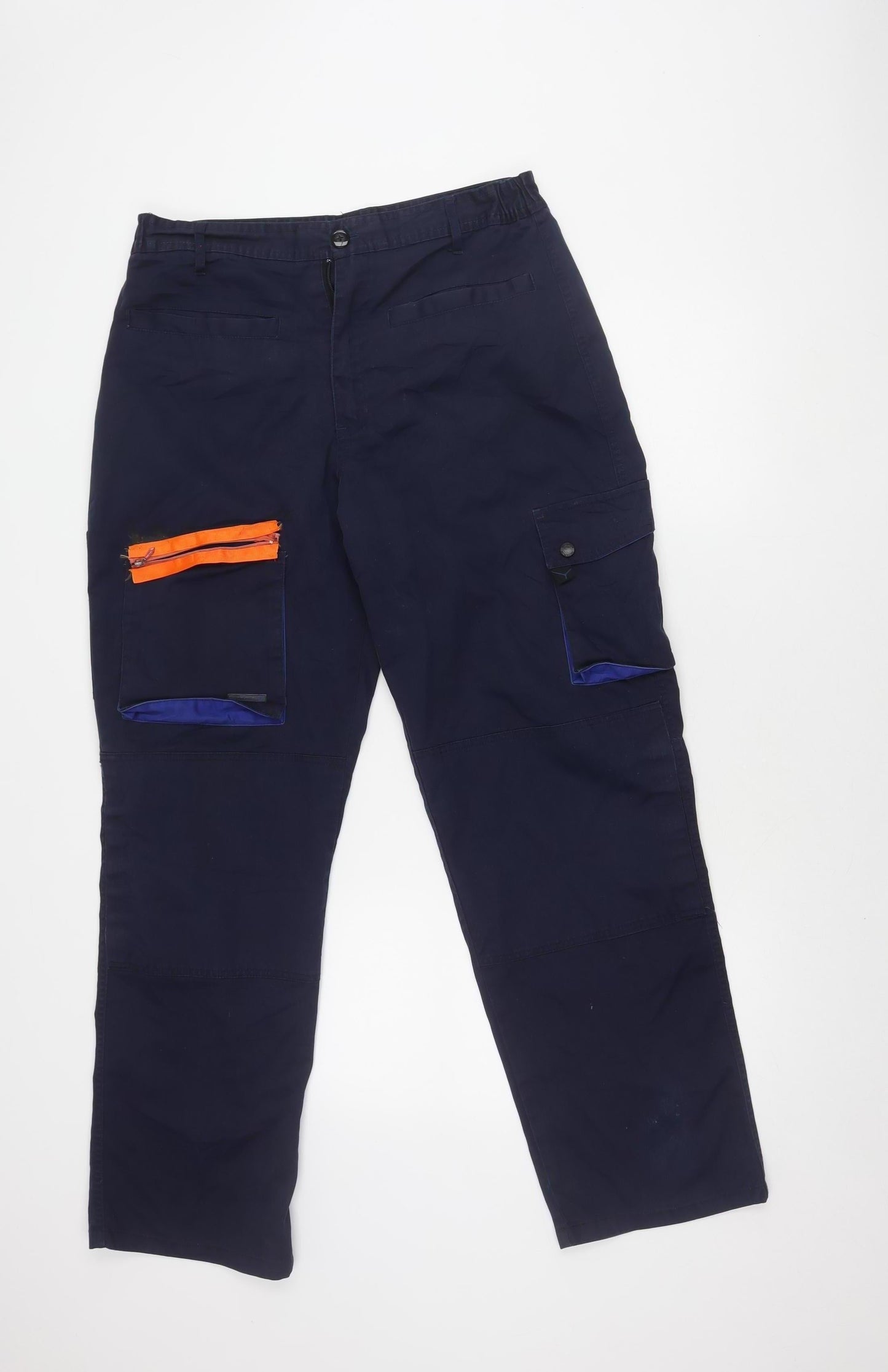 Delta Plus Cargo Trousers L Blue Unisex Adults Workwear