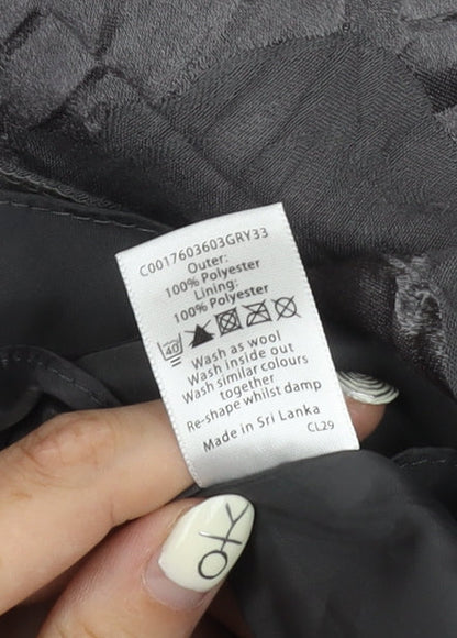 David Emanuel Women's Grey A-Line Midi Skirt Size 16