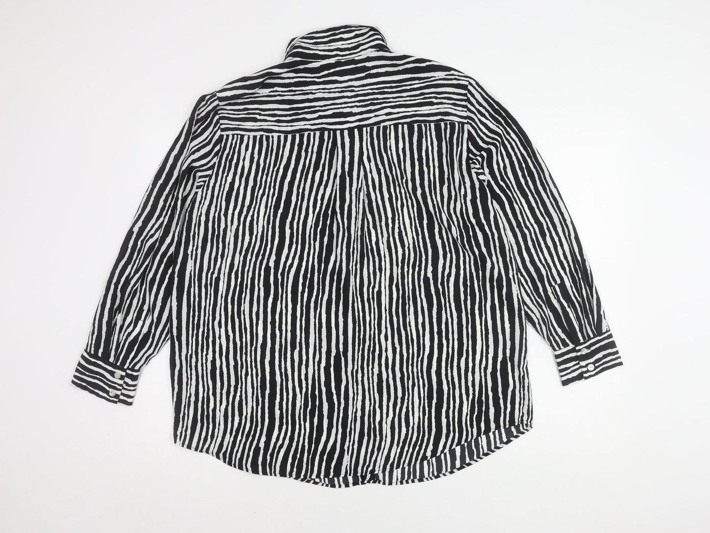 Womens UK Size 14 Marks and Spencer Black  Button-Up
