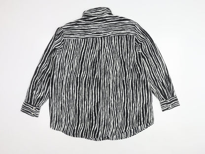 Womens UK Size 14 Marks and Spencer Black  Button-Up