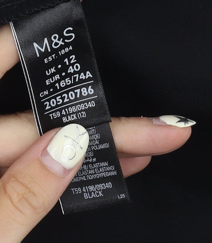 Marks & Spencer Women's Black Trumpet Skirt Size 12