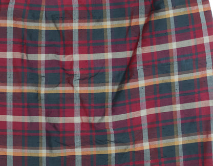 Monsoon Women's Multicoloured Plaid Silk Pencil Skirt