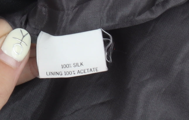 Monsoon Women's Multicoloured Plaid Silk Pencil Skirt