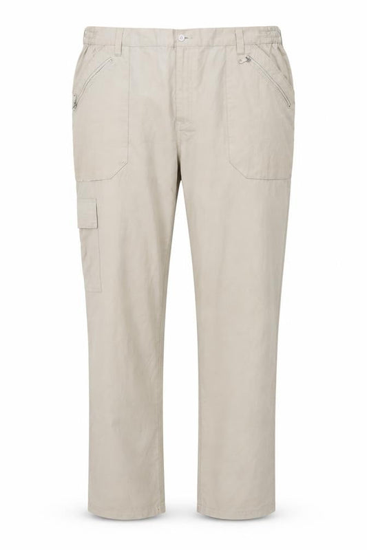 Unisex Adultss UK Size 42 Cotton Traders   Beige Trousers