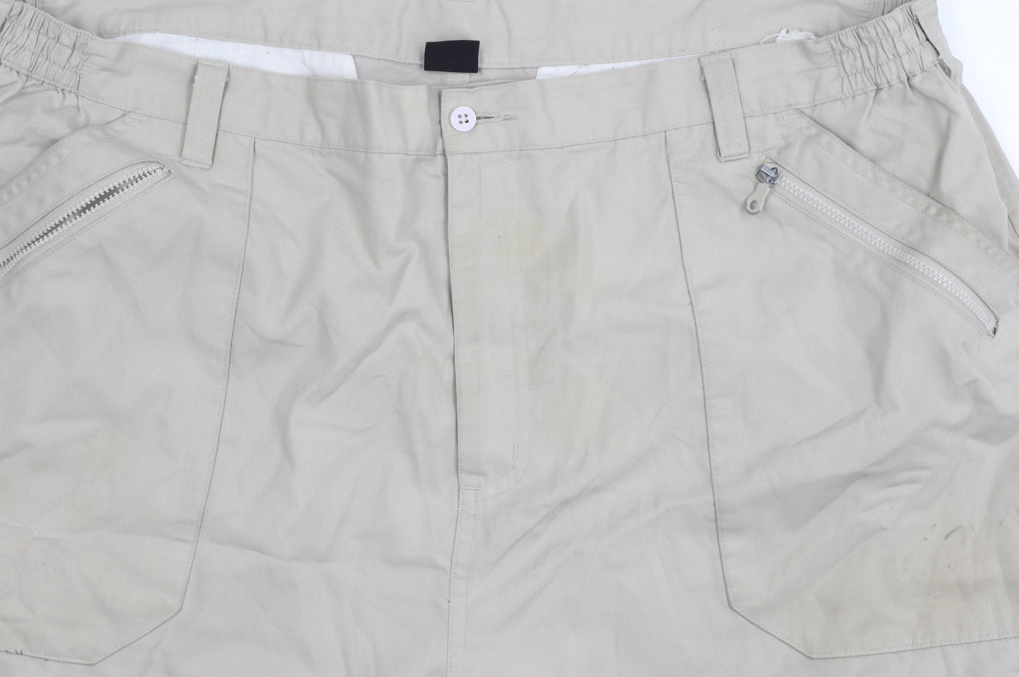 Unisex Adultss UK Size 42 Cotton Traders   Beige Trousers