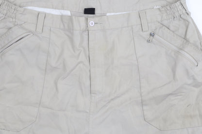 Unisex Adultss UK Size 42 Cotton Traders   Beige Trousers
