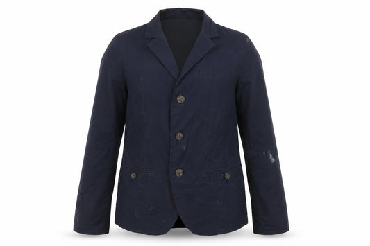 Player N. Unisex Blue Cotton Blazer S