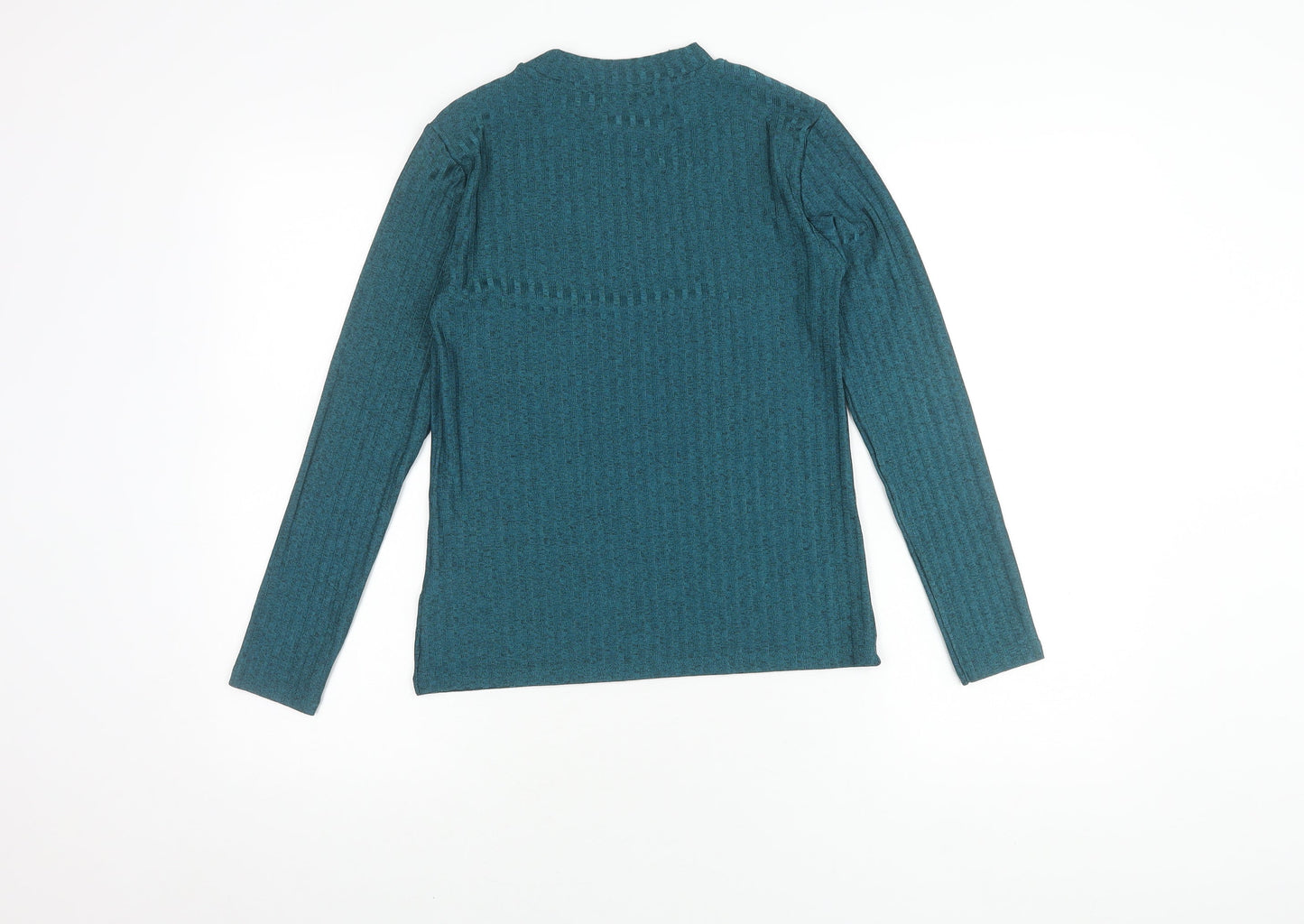 Womens UK Size 8 Marks and Spencer Green Basic T-Shirt