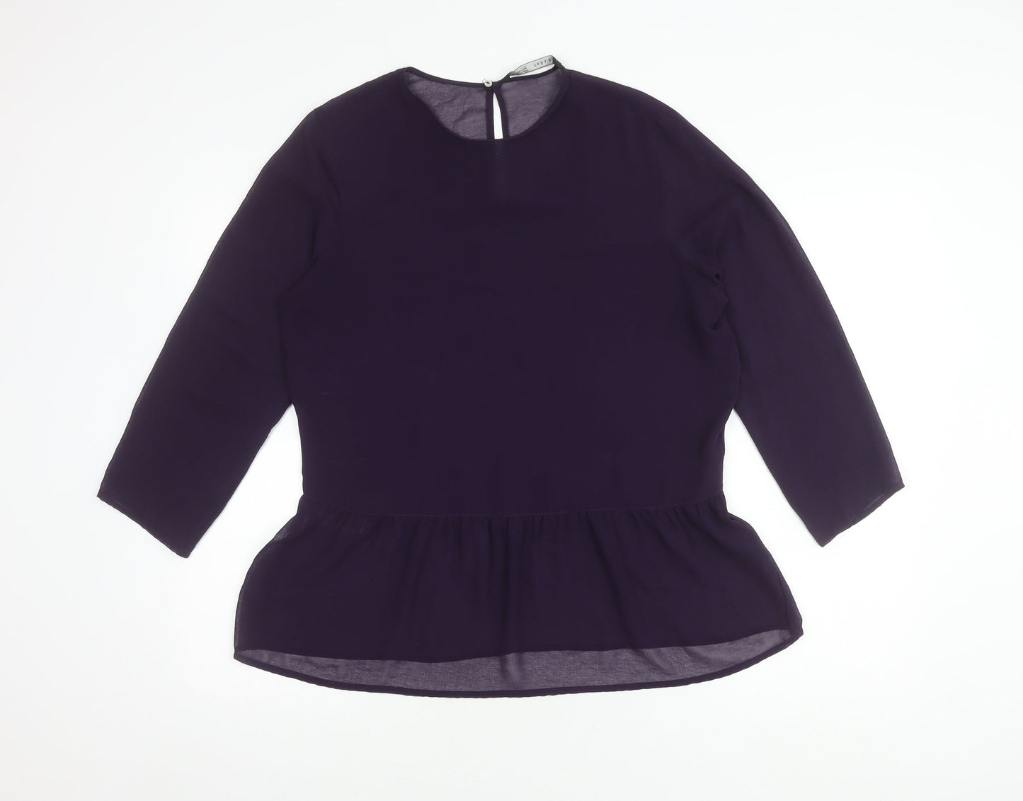 Womens UK Size 12 Zara Basic Purple Basic