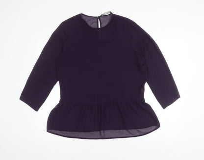 Womens UK Size 12 Zara Basic Purple Basic